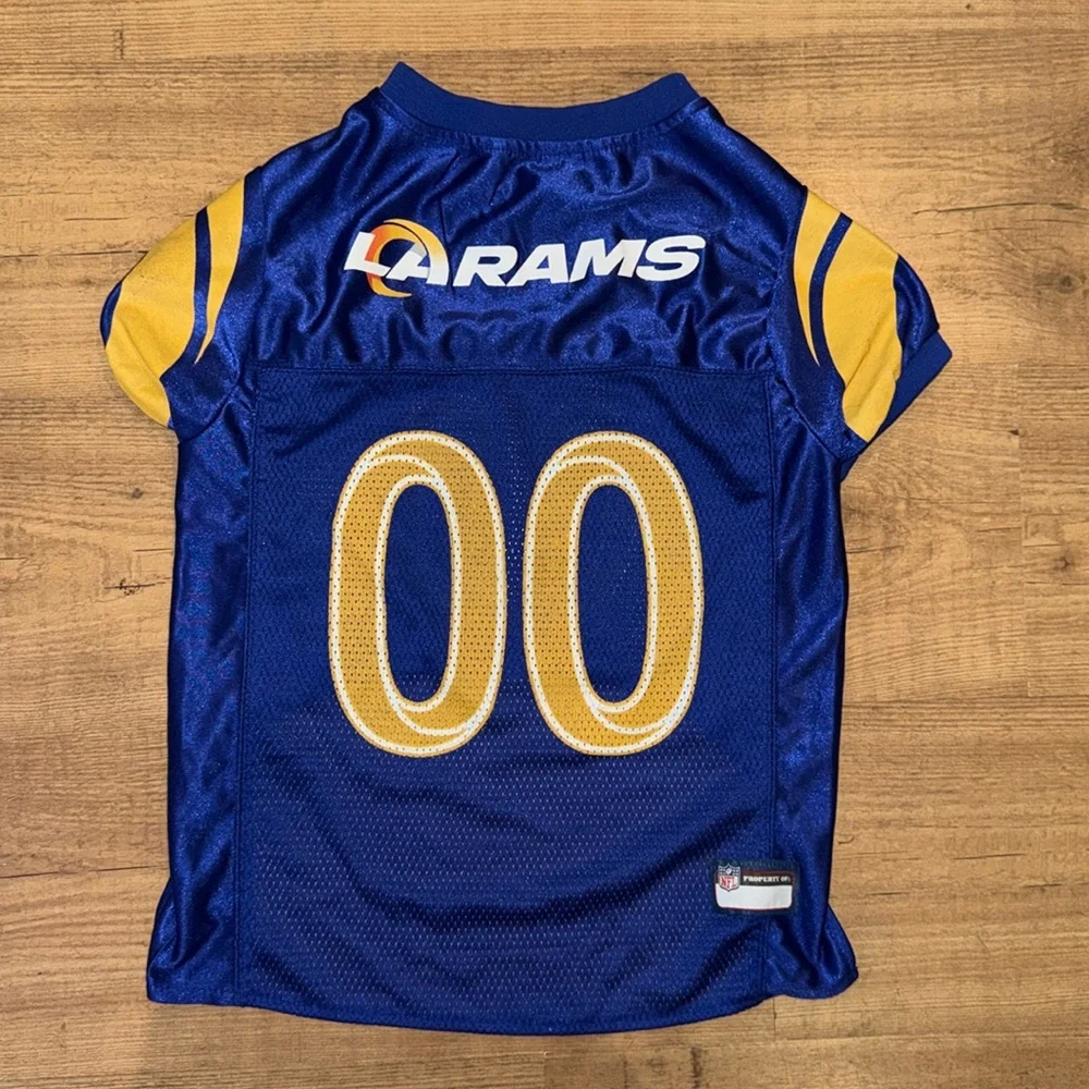 Blue & Gold Dog Jersey - Small Pet Team Shirt